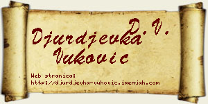 Đurđevka Vuković vizit kartica